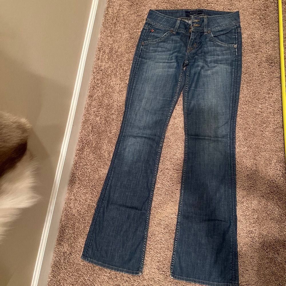 Hudson low rise bootcut/flare jeans